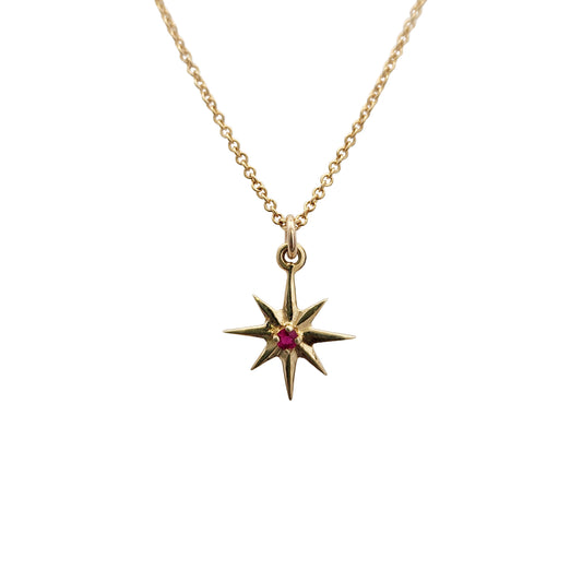 Brass Star Burst Necklaces
