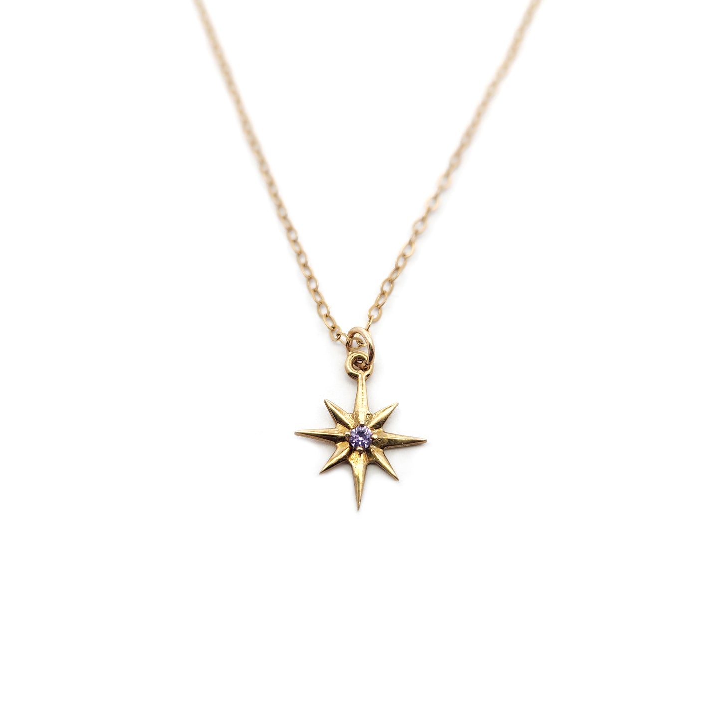 Brass Star Burst Necklaces