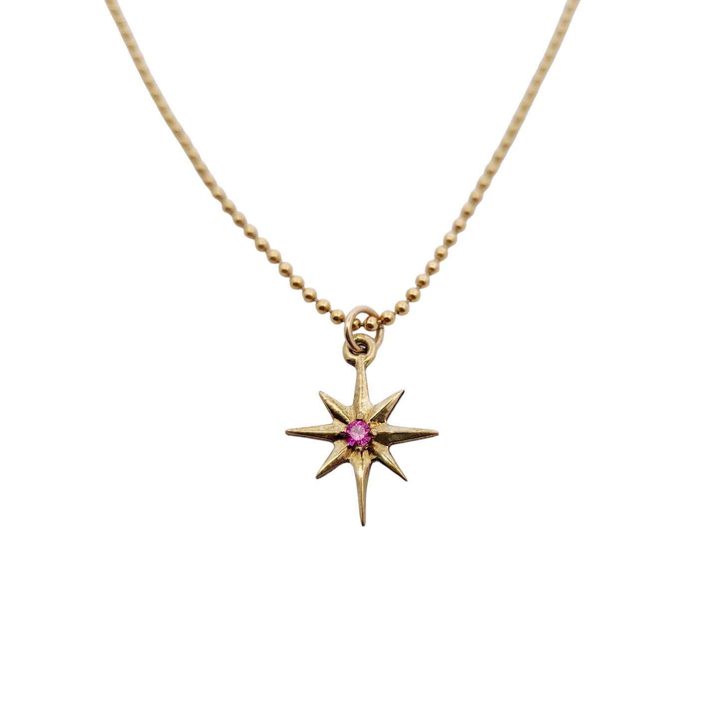 Brass Star Burst Necklaces