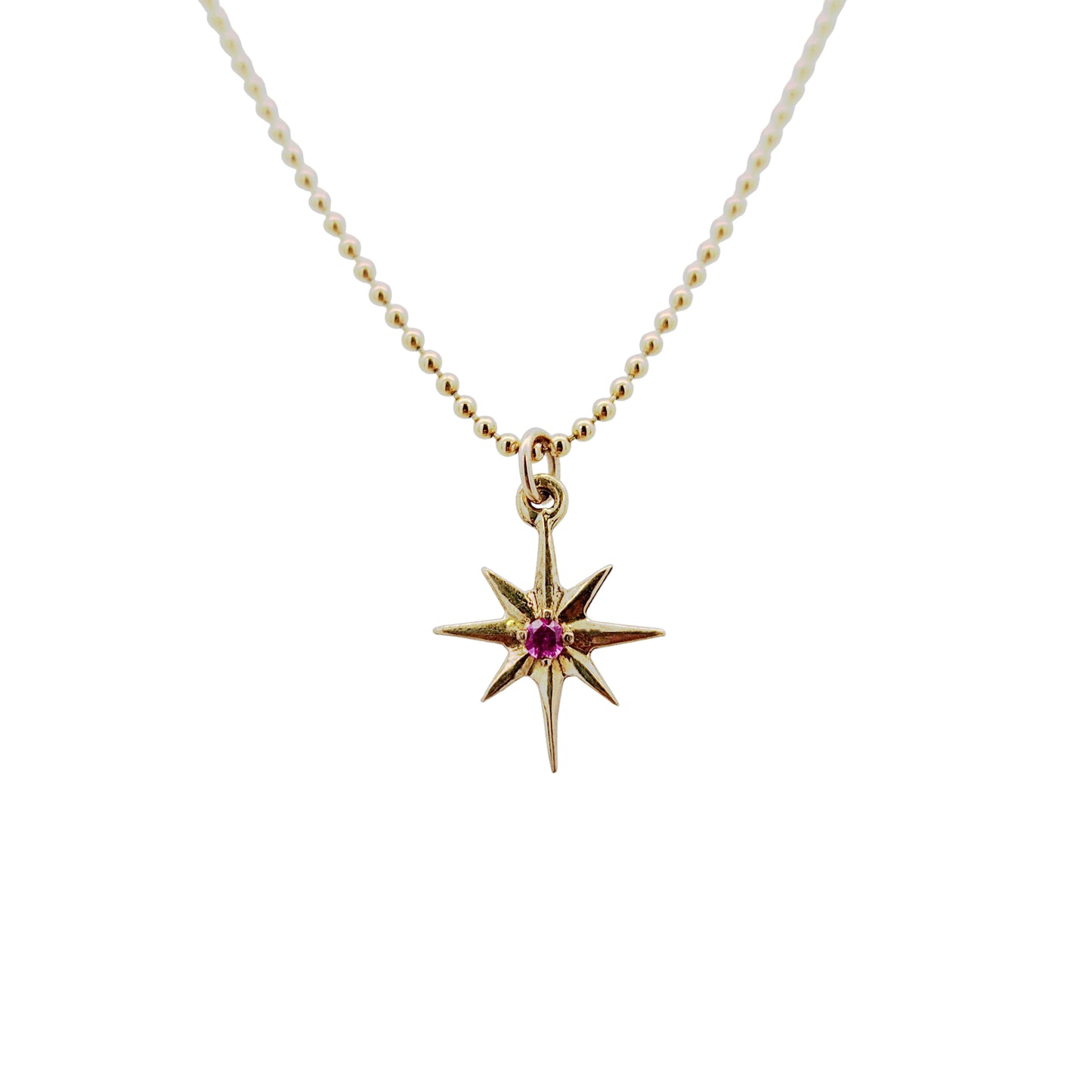 Brass Star Burst Necklaces