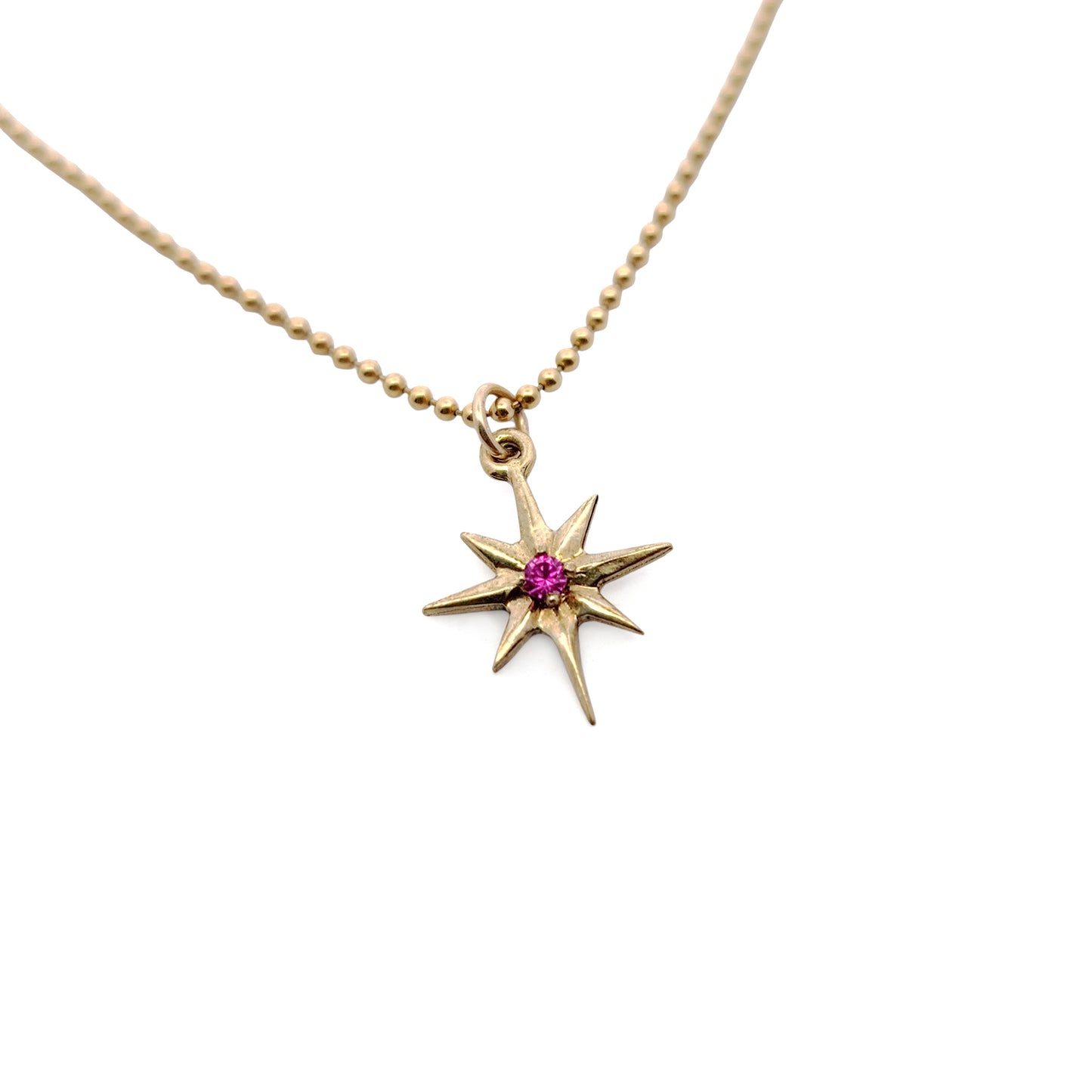 Brass Star Burst Necklaces