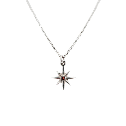 Silver Star Burst Necklaces