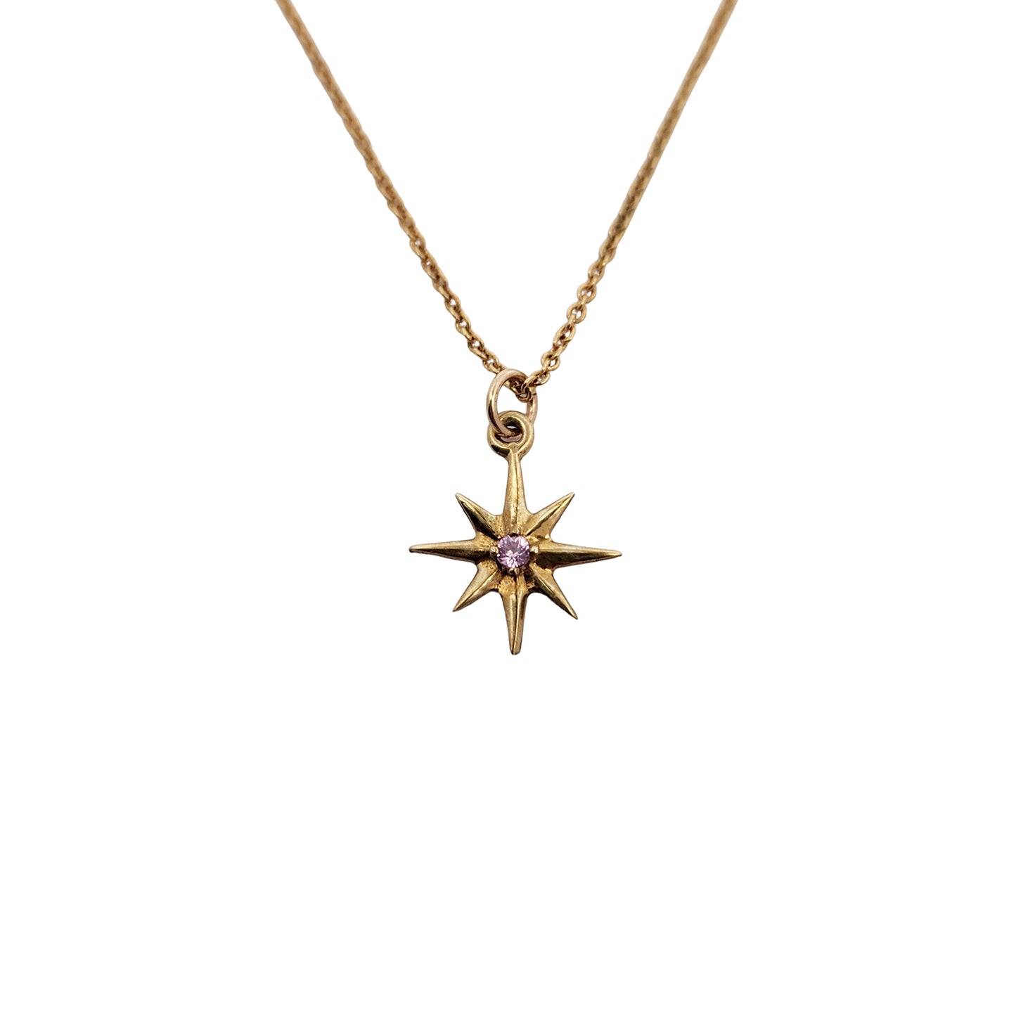 Brass Star Burst Necklaces