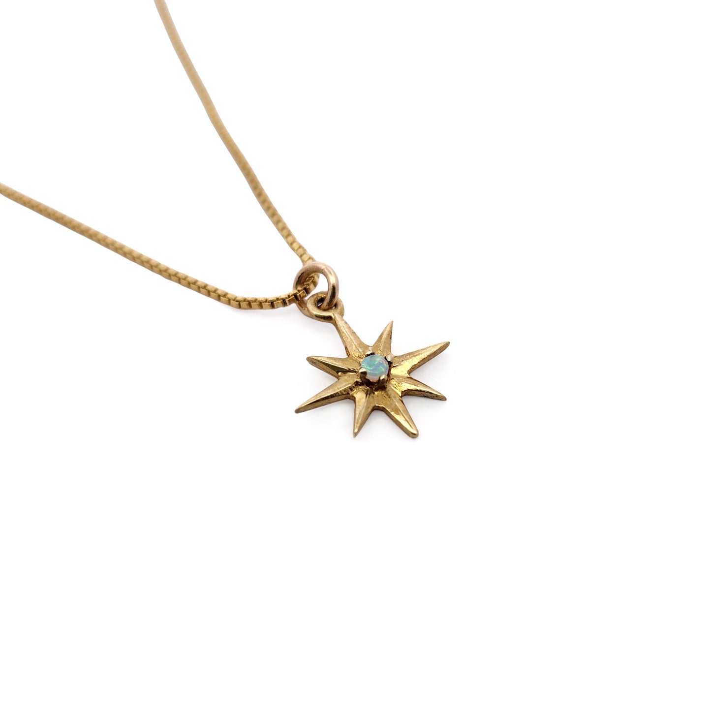 Brass Star Burst Necklaces