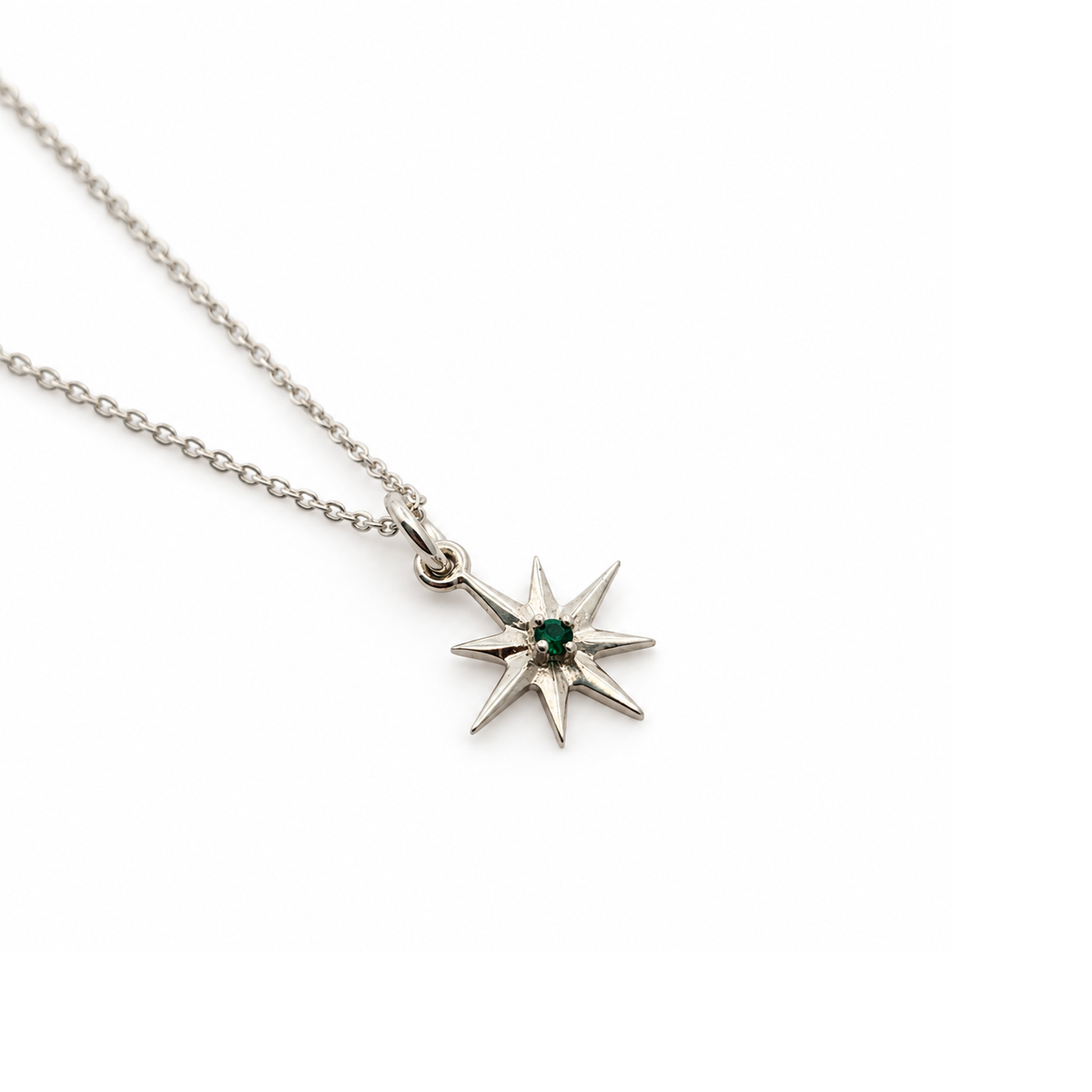 Silver Star Burst Necklaces