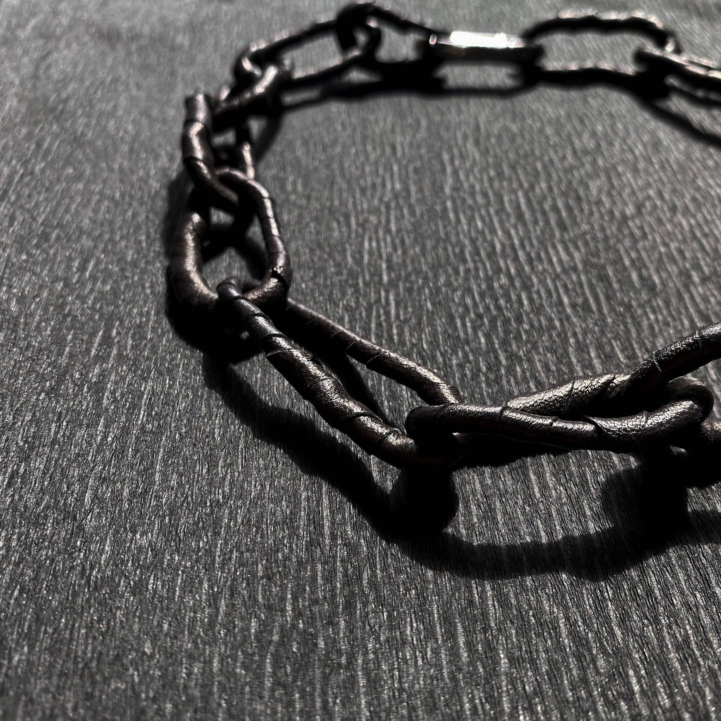 Link Leather Necklace