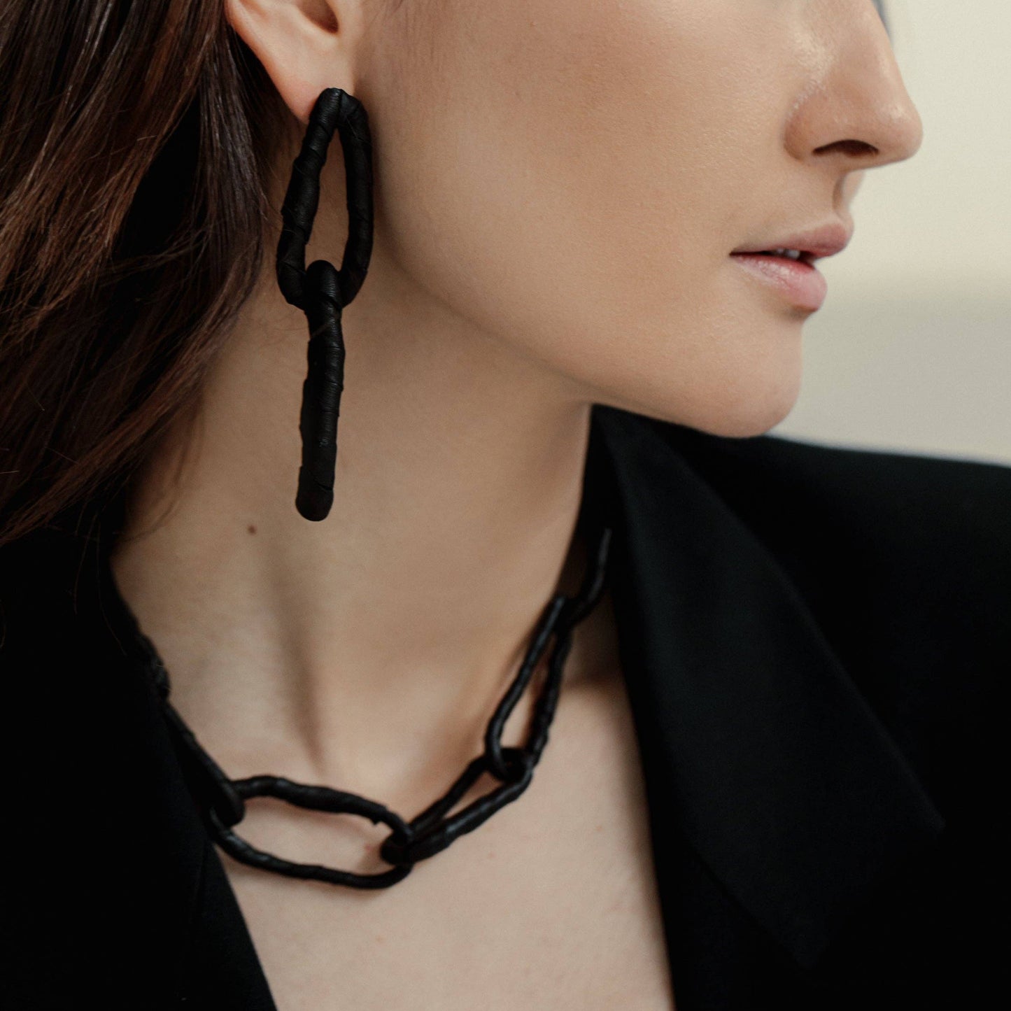 Link Leather Necklace