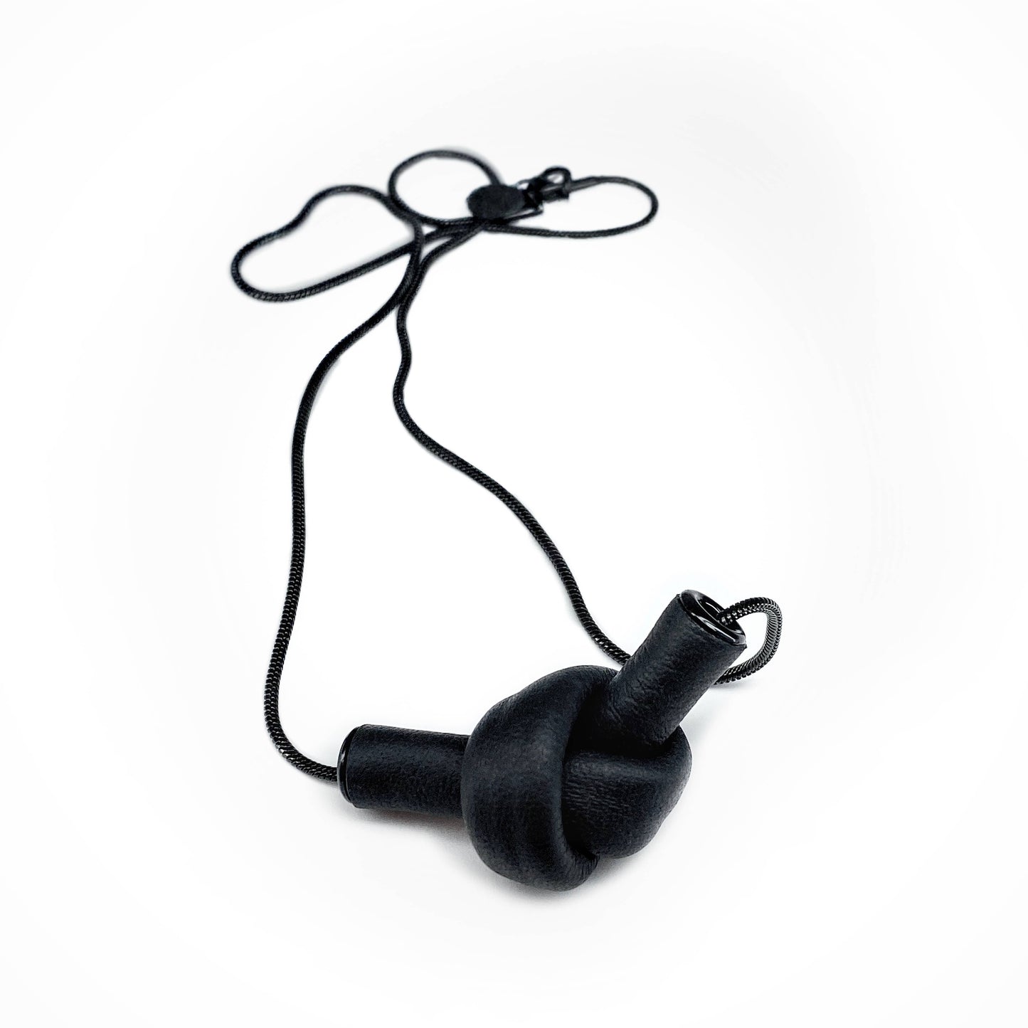 Leather Knot Necklace