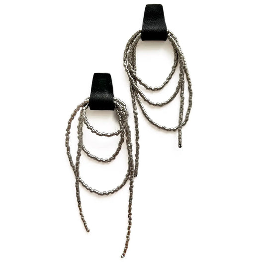 Bliss Dangle Black Earrings