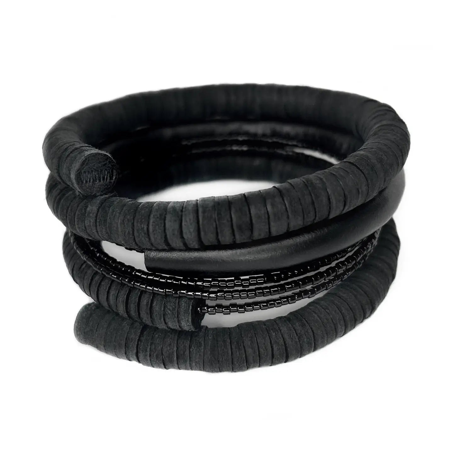 Eclipse Leather Cuff Bracelet