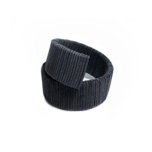 Ribbed Leather Cuff Bracelet