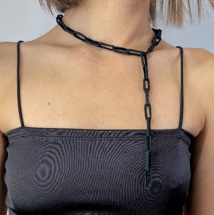 Multifunctional Leather Chain Linked Necklace
