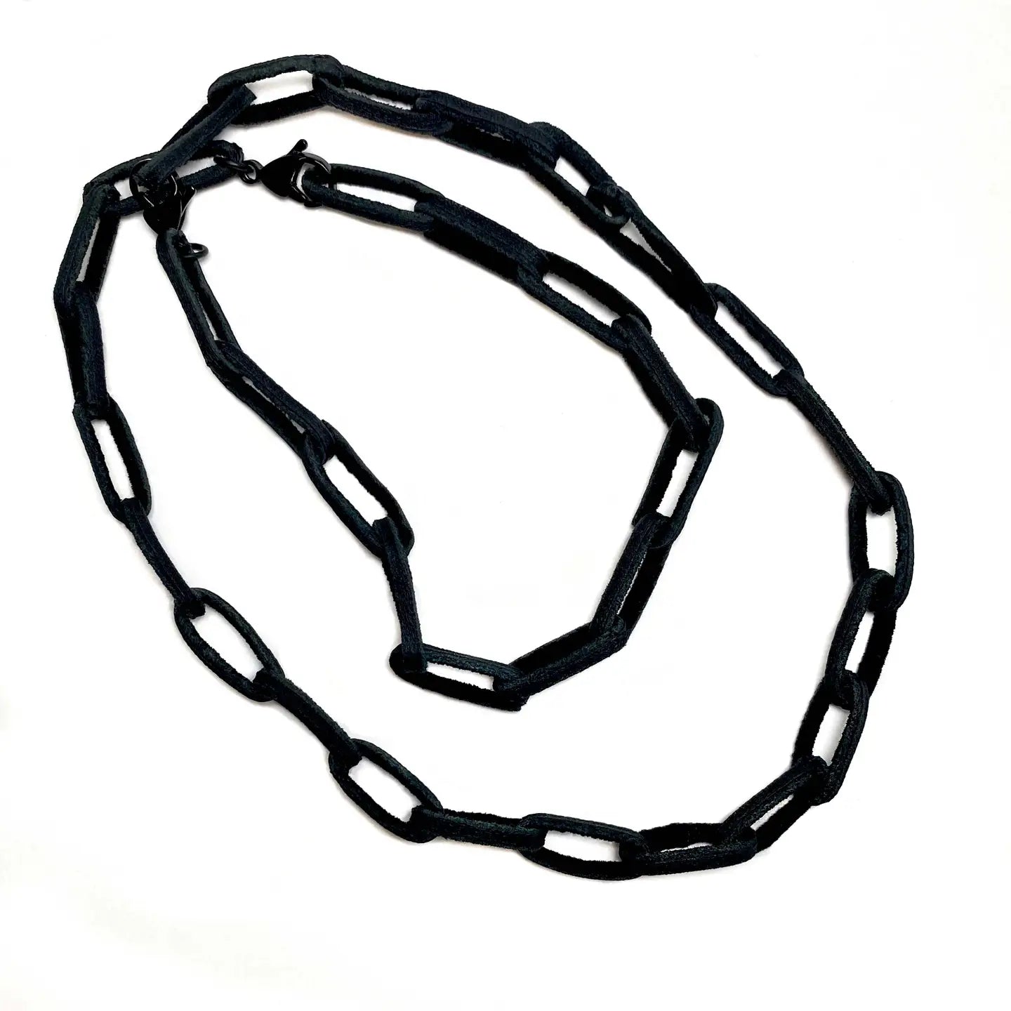 Multifunctional Leather Chain Linked Necklace