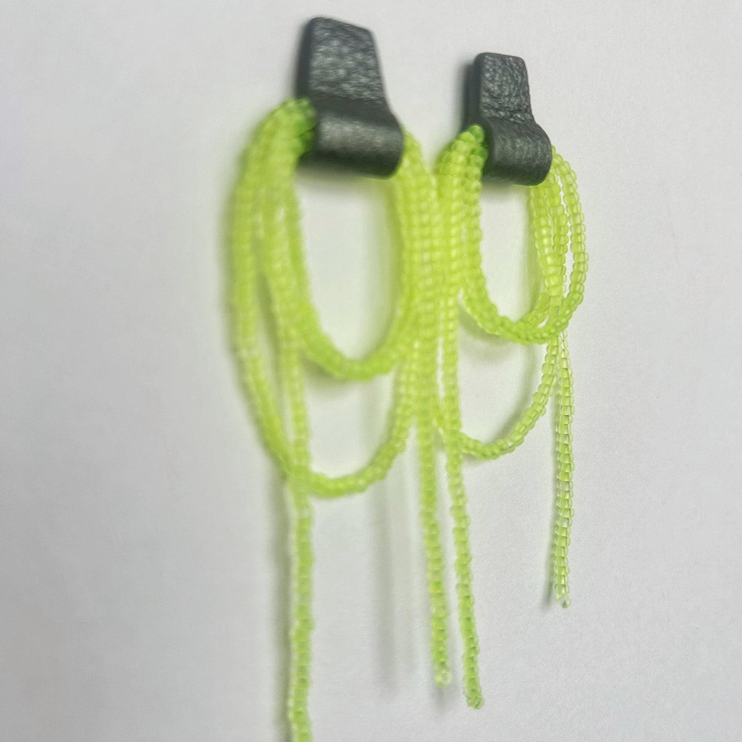 Bliss Beaded Dangle Earrings - Neon