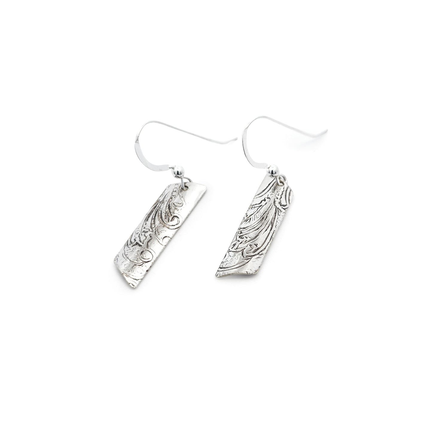 Vintage Silverware Bar Earrings