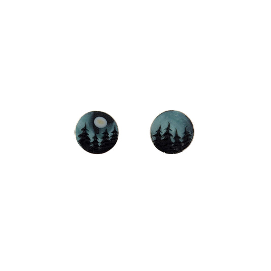 Handmade Polymer Northern Lights Studs