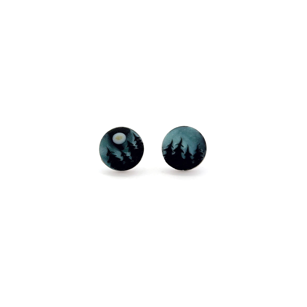 Handmade Polymer Northern Lights Studs