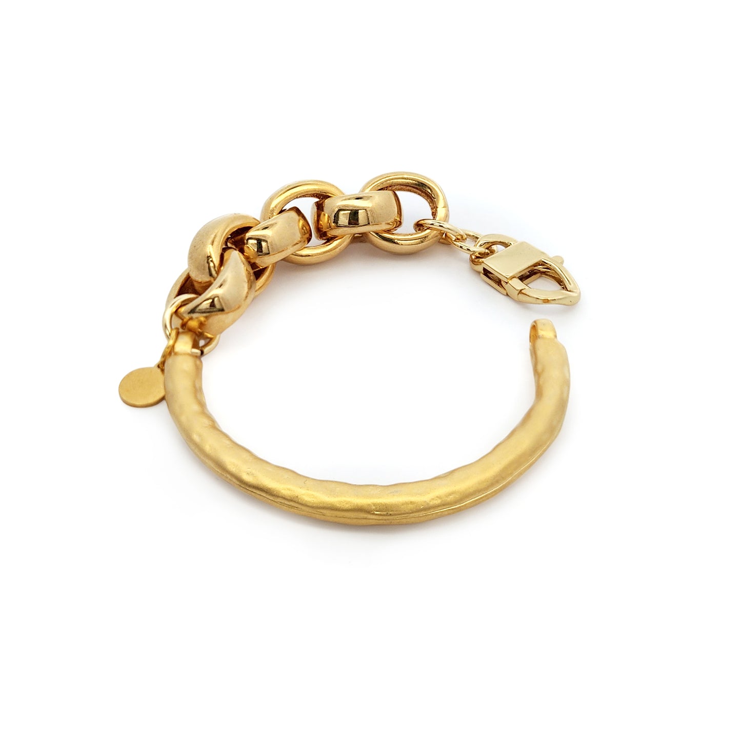 Gold-Tone Half Chain Link Bracelet