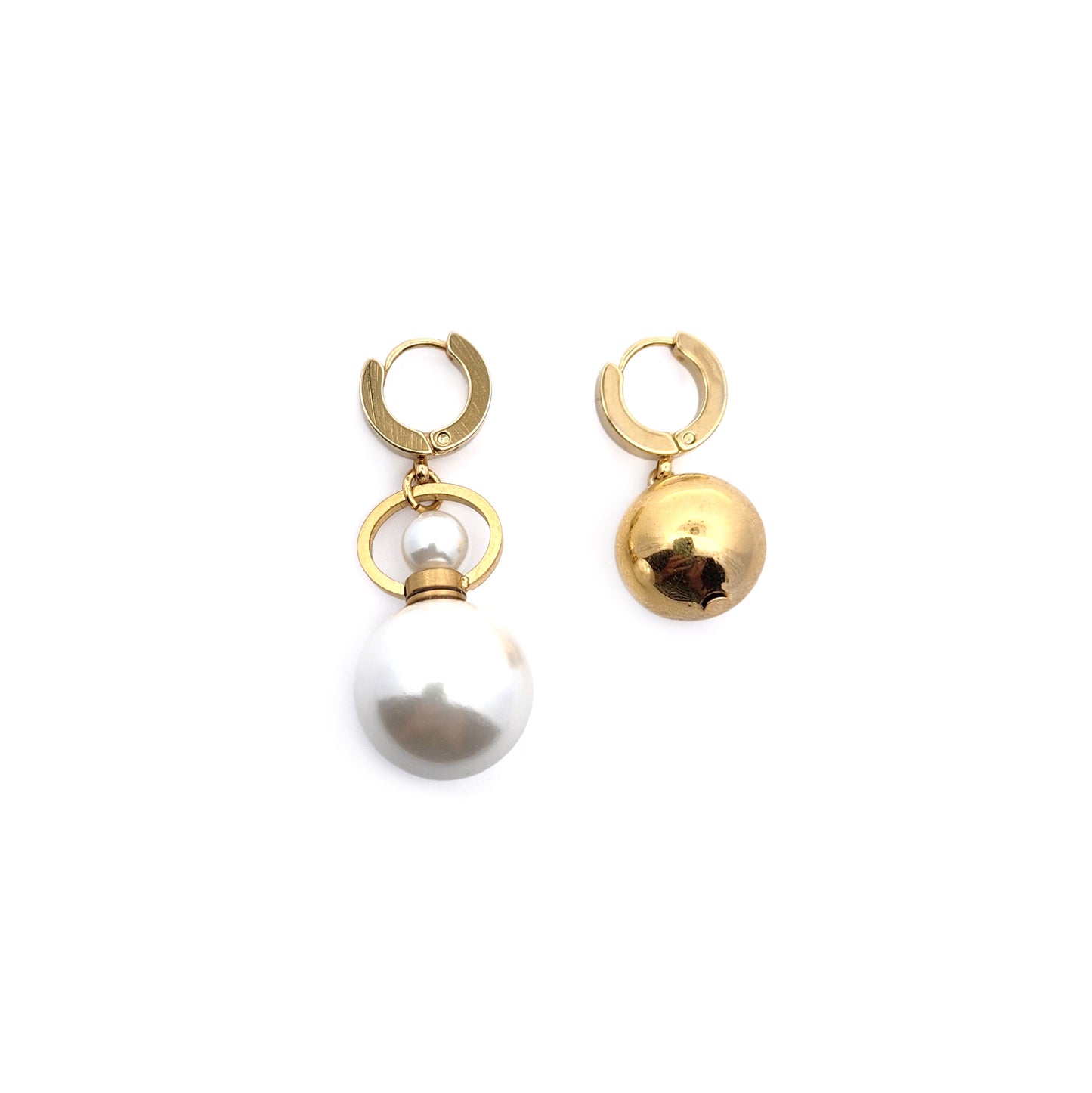 Aromatherapy Pearl & Gold-Filled Ball Drop Earrings