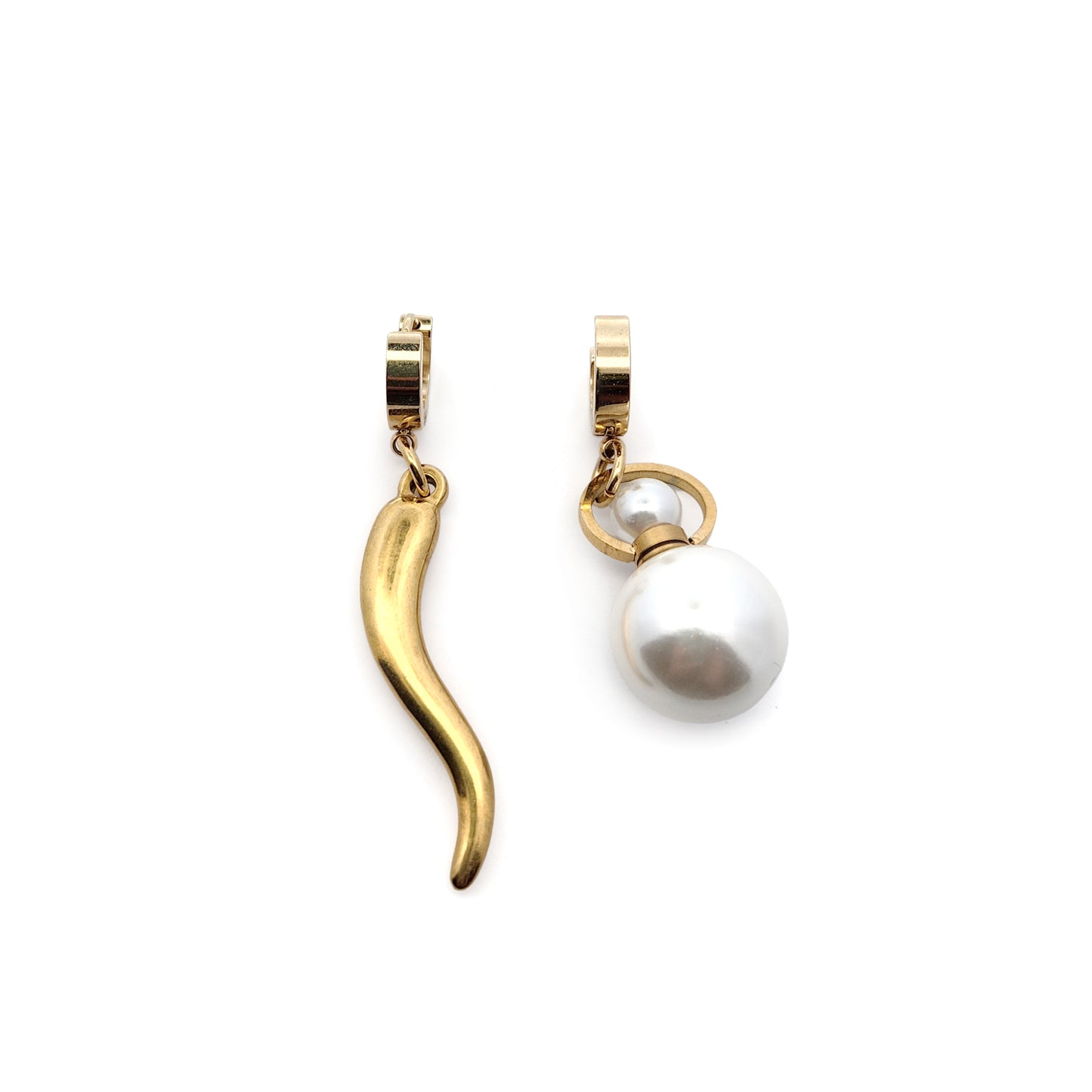 Aromatherapy Pearl & Chili Pepper Earrings