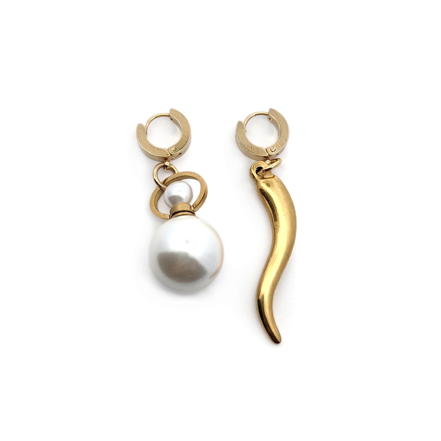 Aromatherapy Pearl & Chili Pepper Earrings
