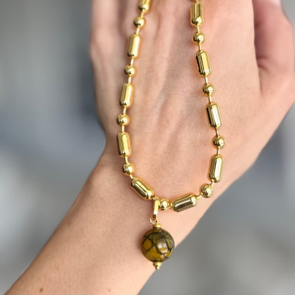 Alligator Agate Necklace