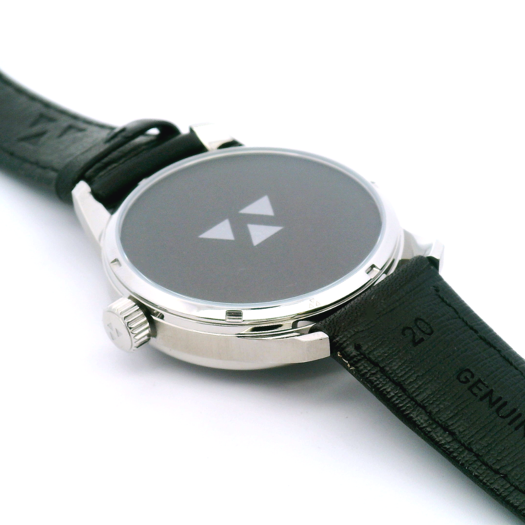Prism Abalone Recherche Black Leather Mechanical Watch