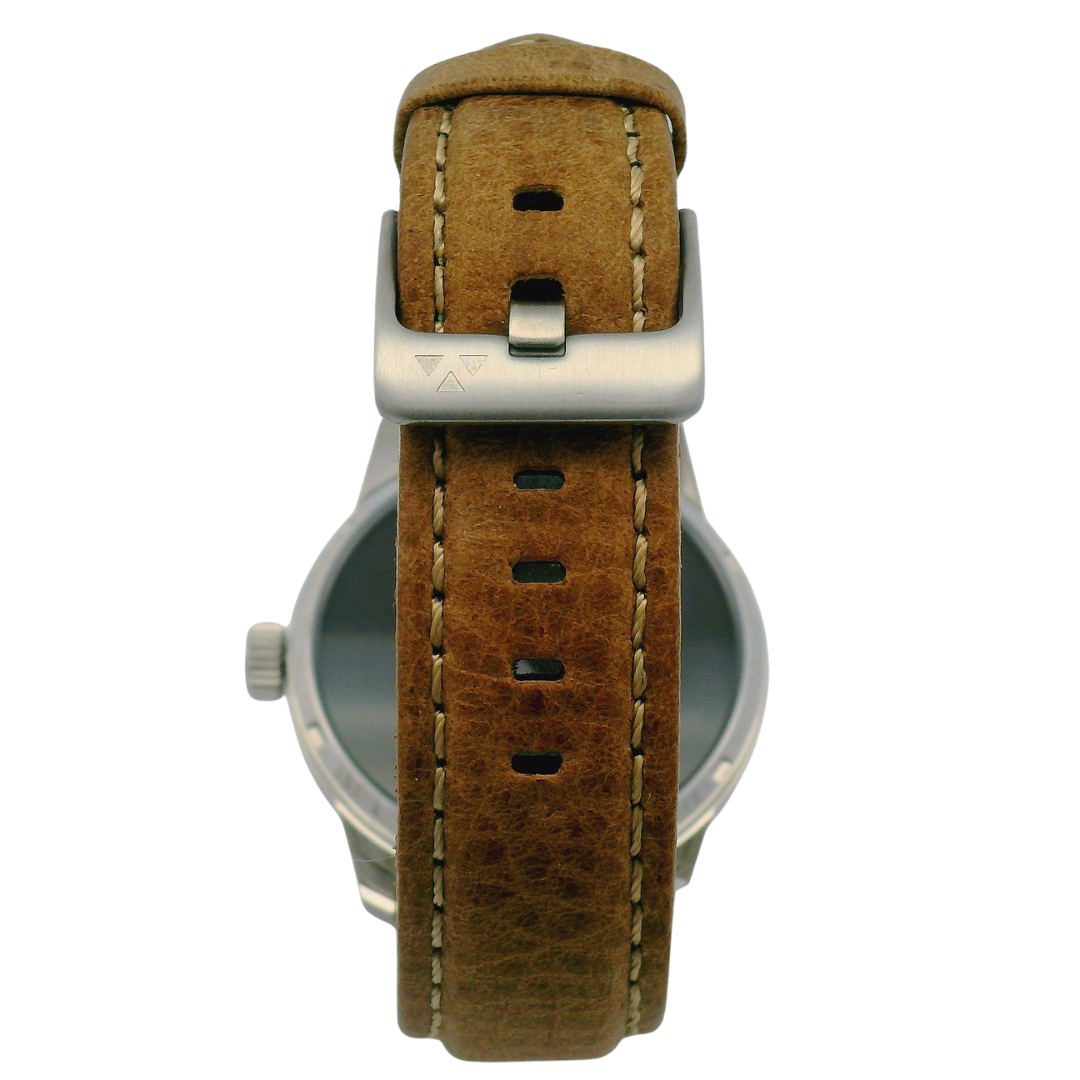 Mother of Pearl Brown Leather Watch