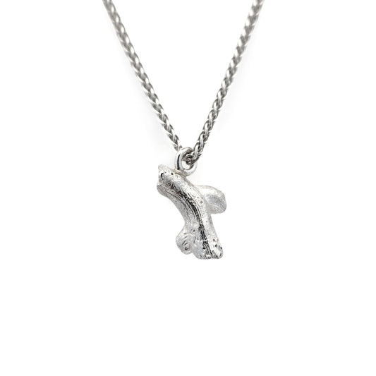 Silver Coral Pendant