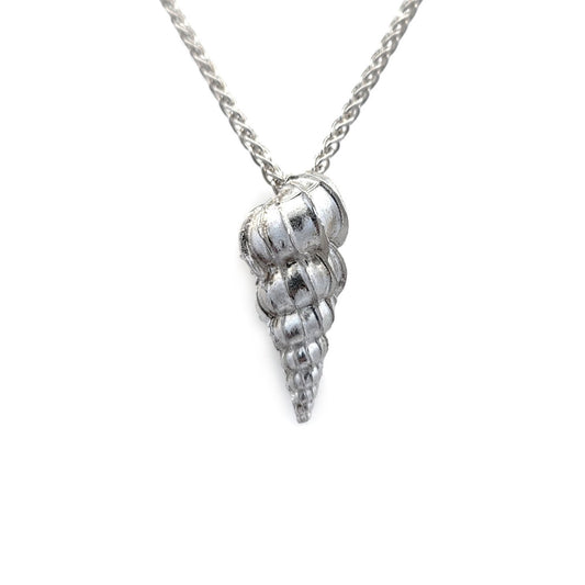Silver Conical Shell Pendant