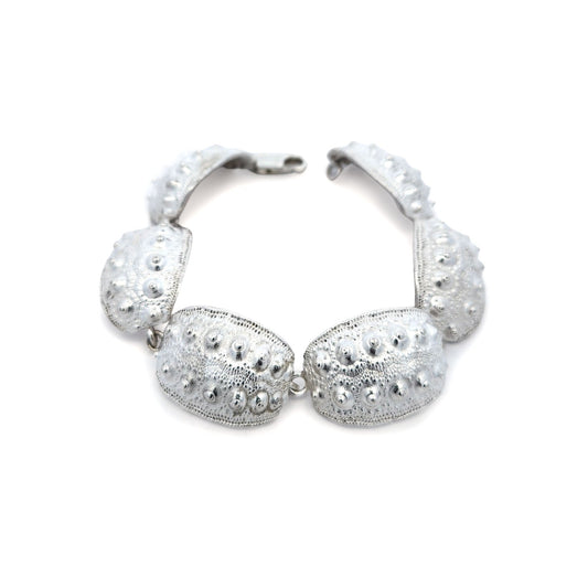 Silver Sea Urchin Links Bracelet