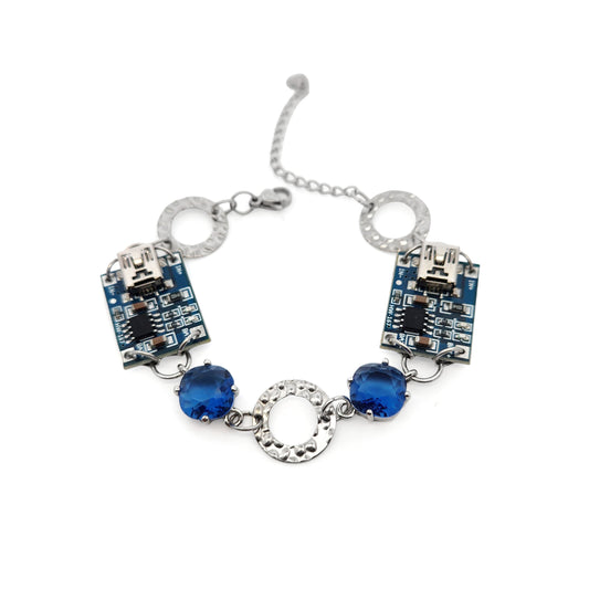 Microchip Circuit Board Bracelet