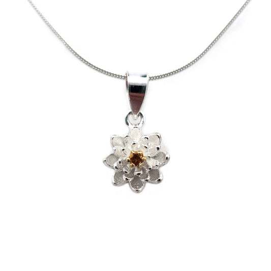 Citrine Lily Necklace