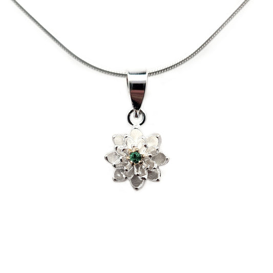 Emerald Lily Necklace