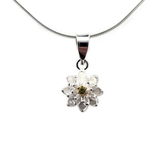 Peridot Lily Necklace