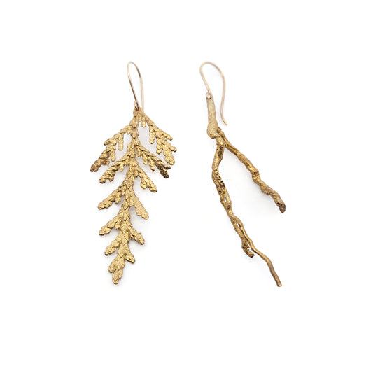 Bronze Root & Cedar Earrings