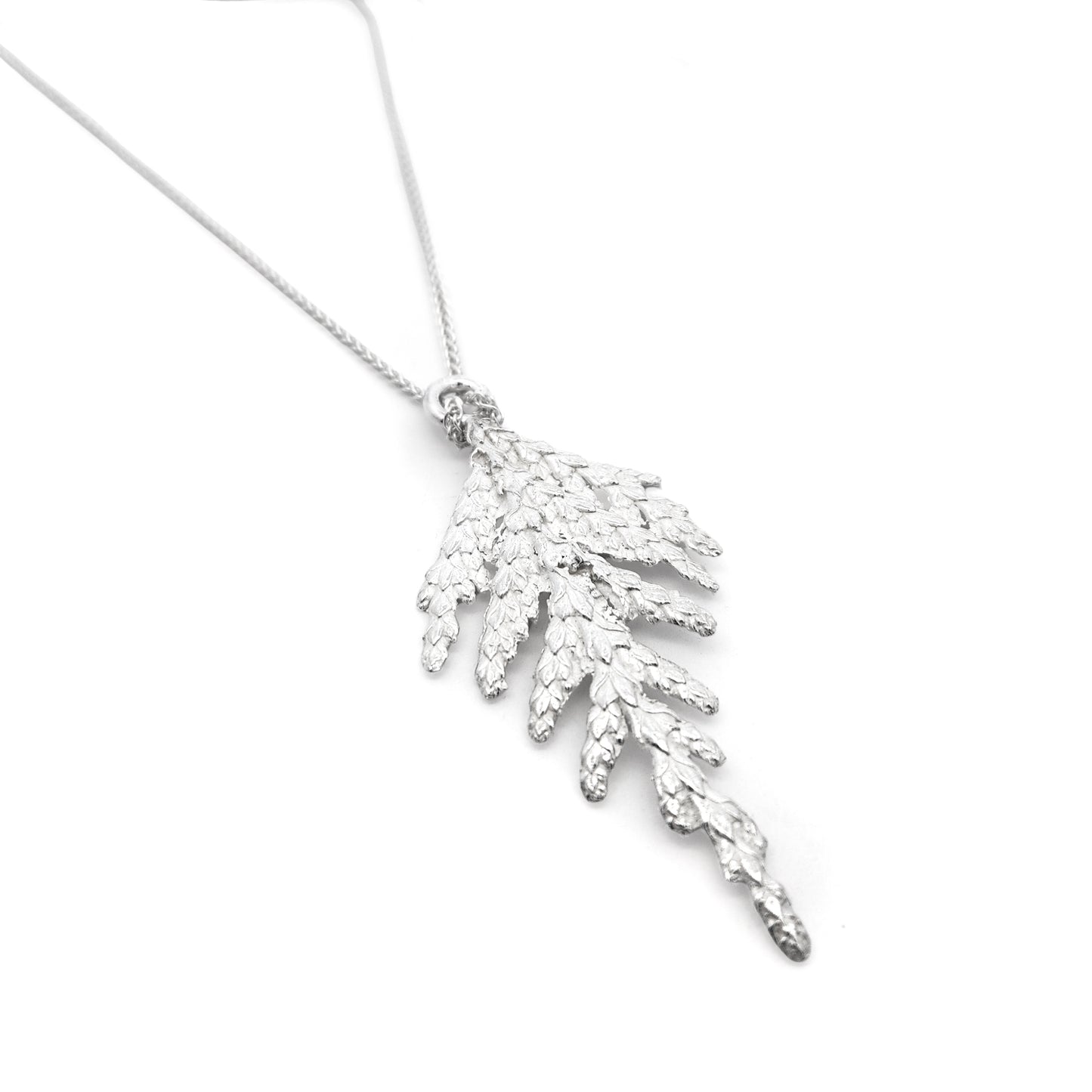 Cedar Branch Pendant Necklace