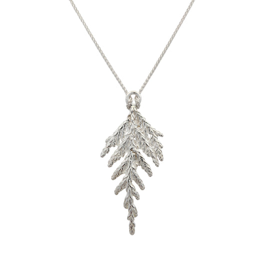 Cedar Branch Pendant Necklace