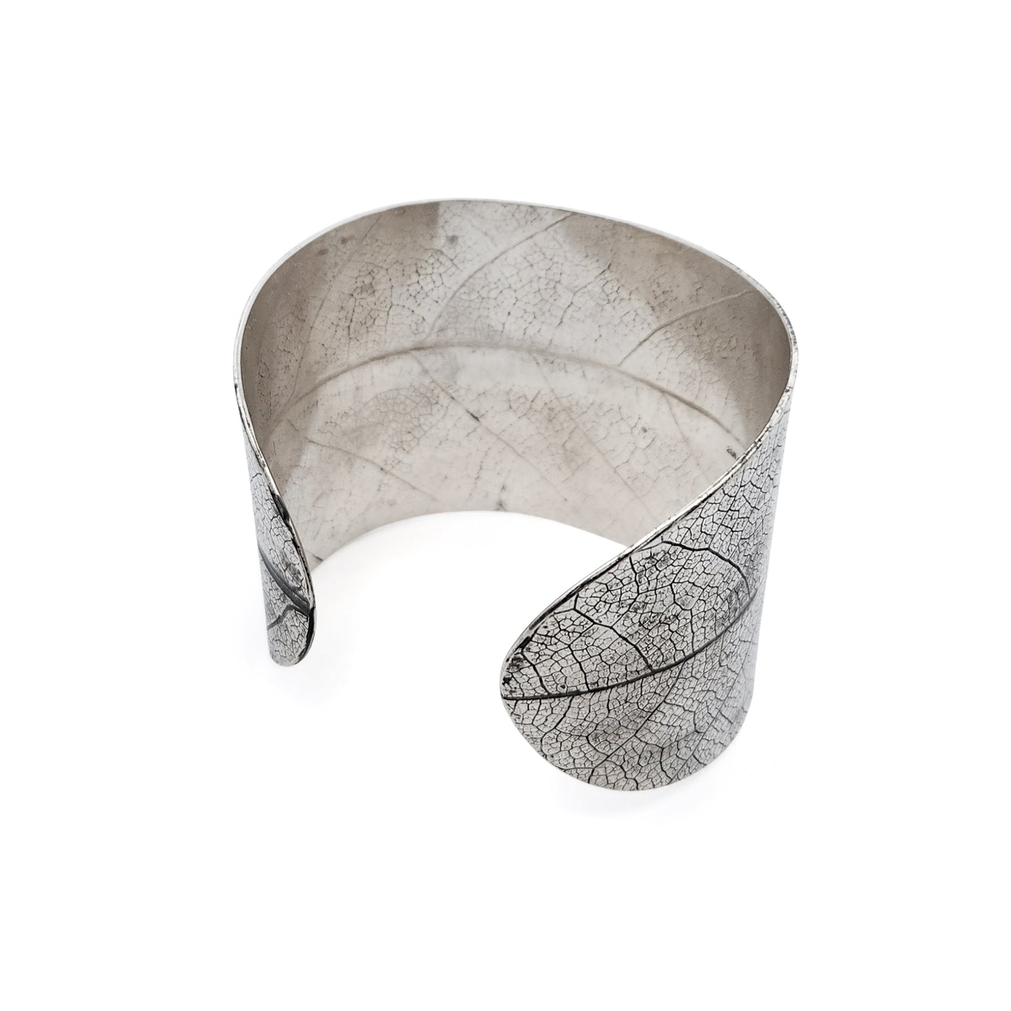 Silver Leaf Cuff Bracelet