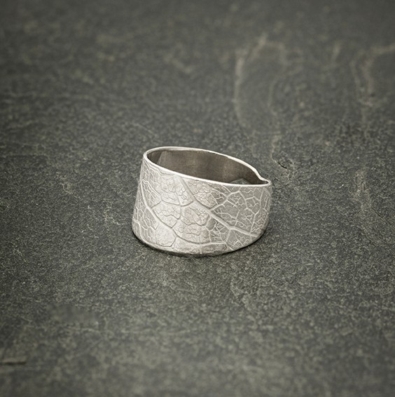 Sterling Silver Leaf Ring