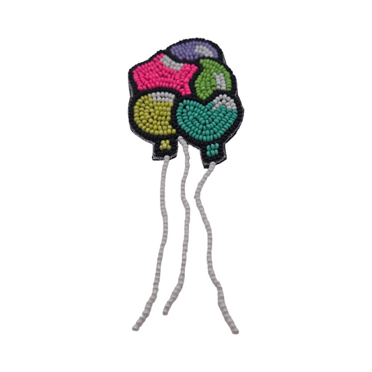 Hand Embroidered Balloon Brooch/Pin