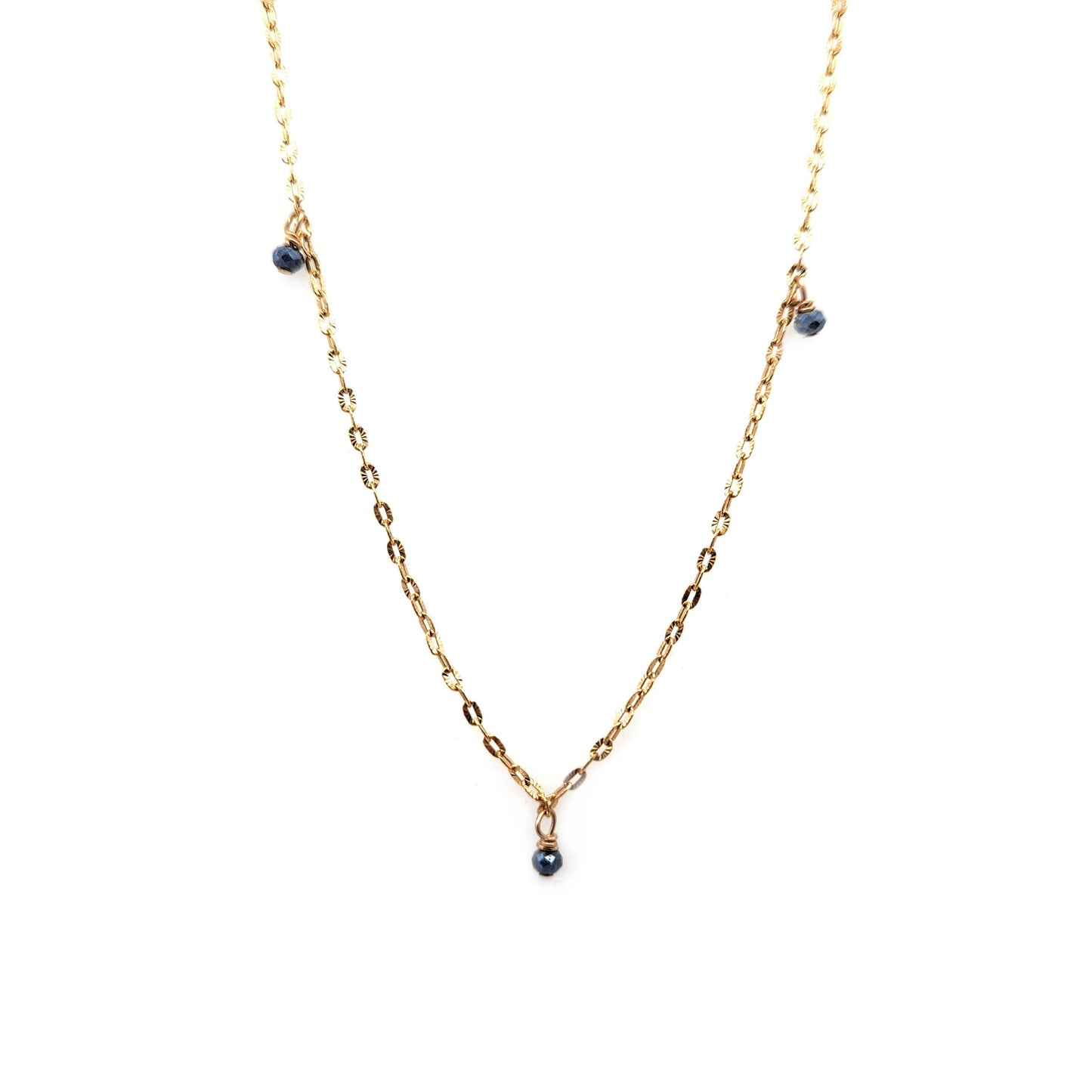 Sapphire Dangle Necklace