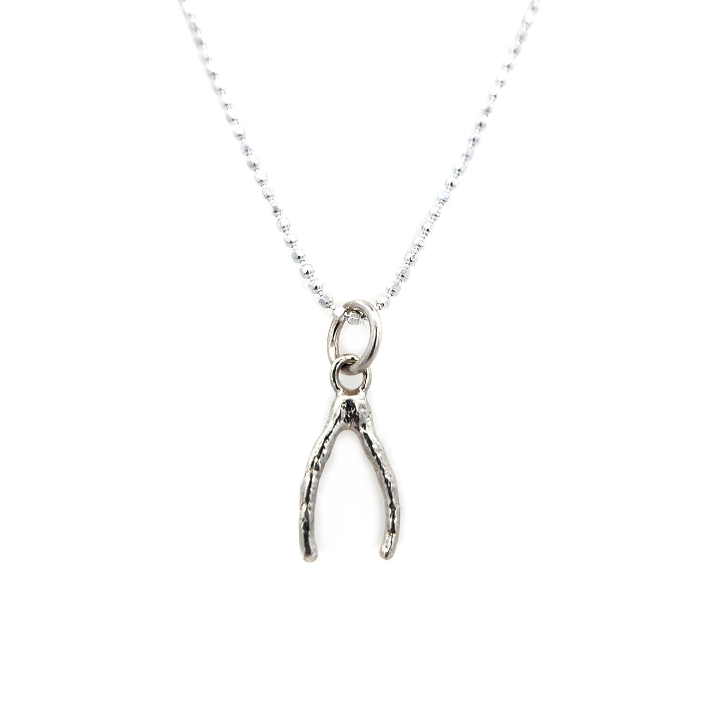 Silver Wishbone Pendant