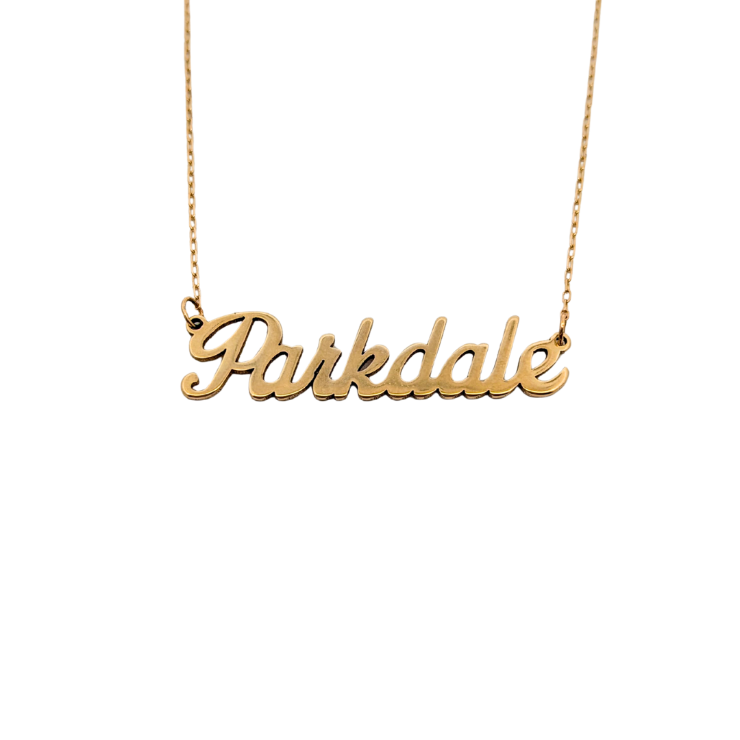 Parkdale Name Necklace