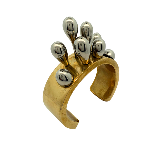Molten Drop Brass Cuff