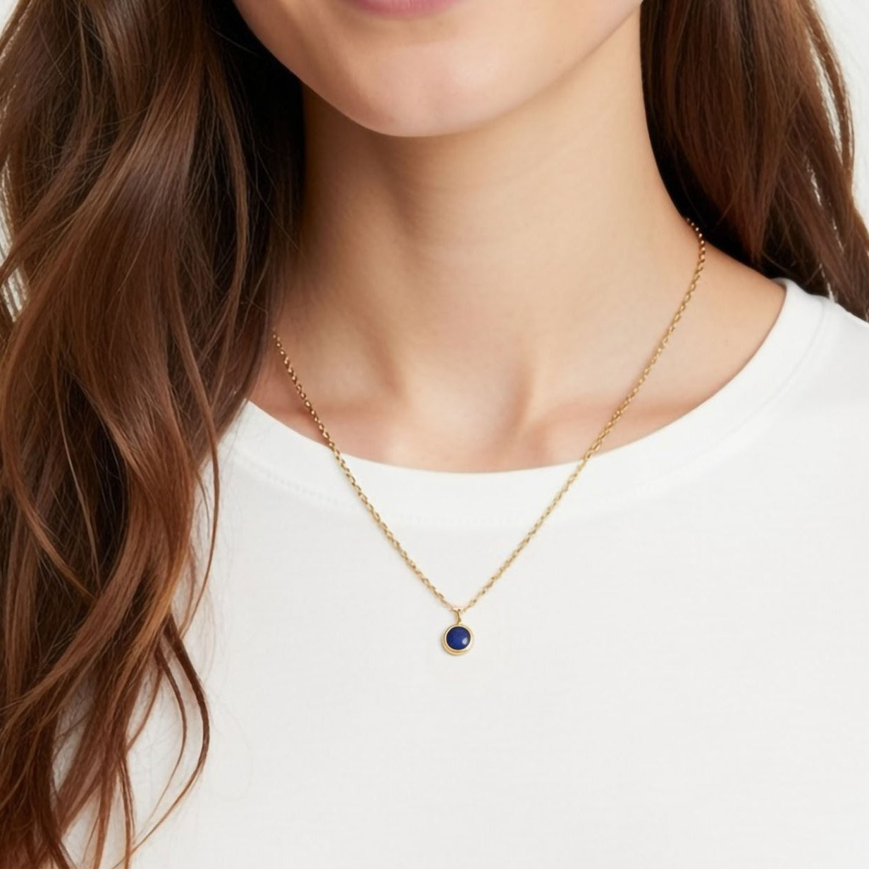 Blue Sapphire September Birthstone Necklace