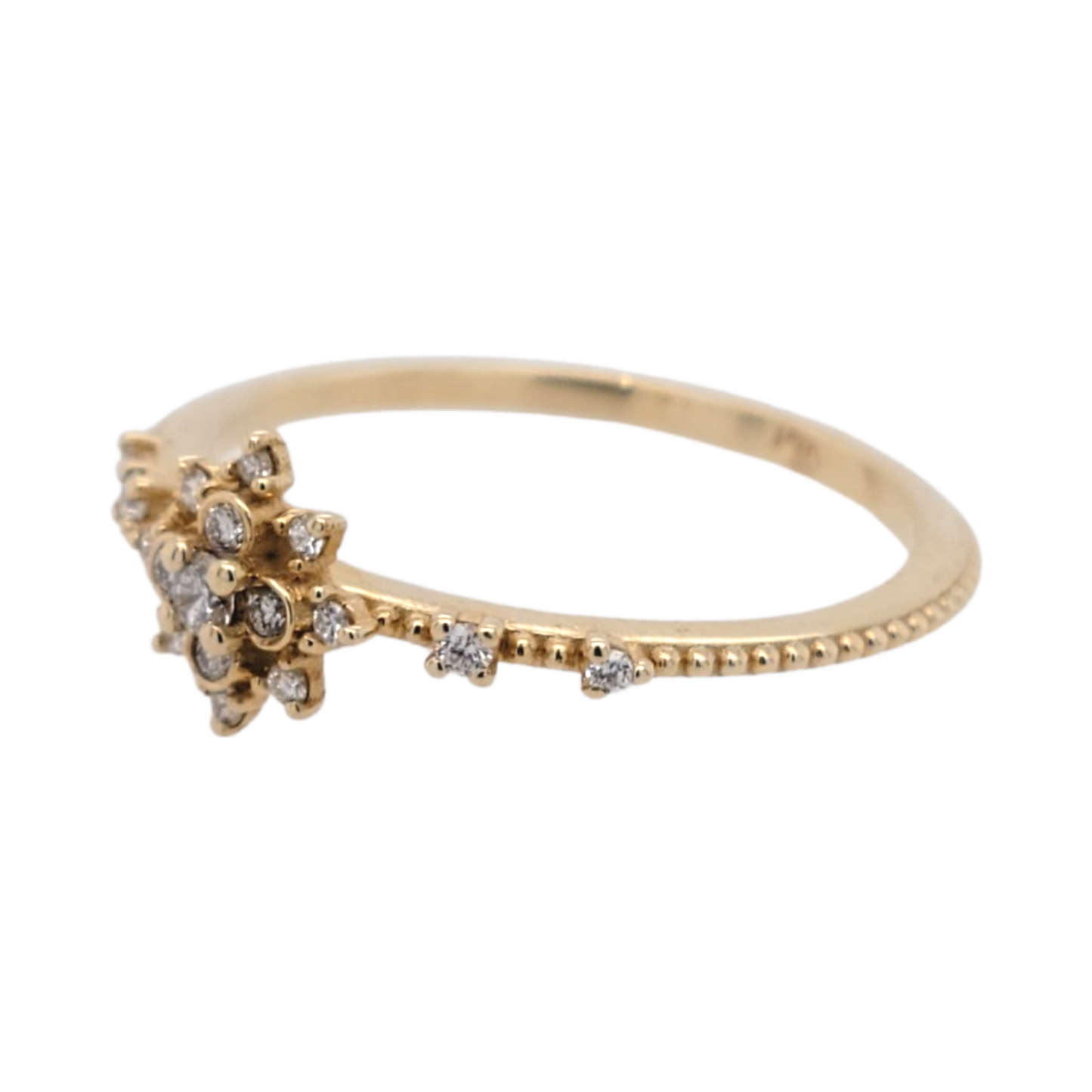 Snowflake Diamond Ring