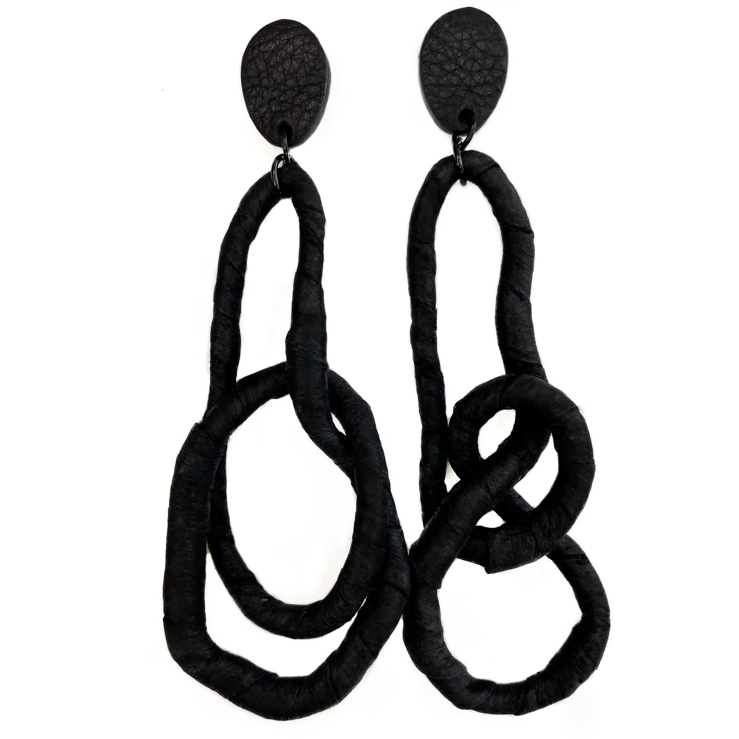 Flexi Leather Dangle Earrings