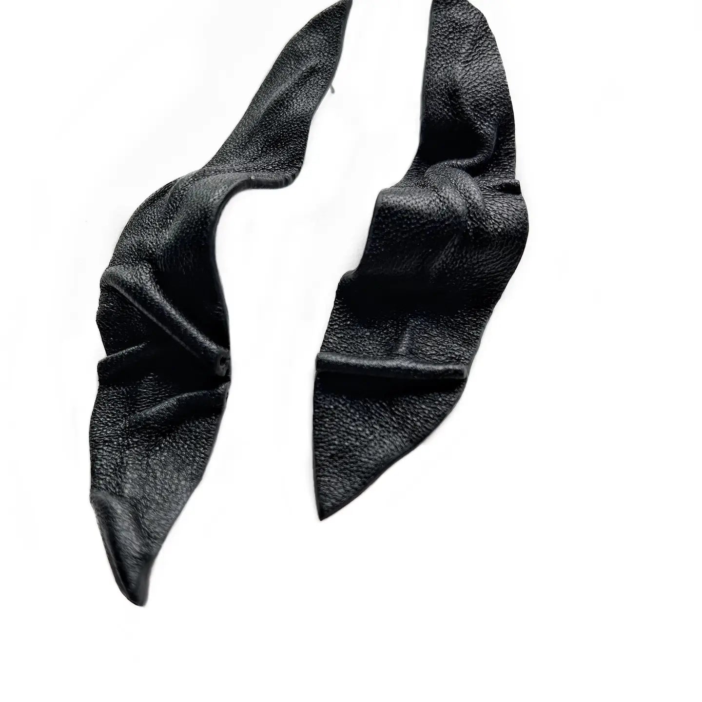 Leather Sculptural Earrings