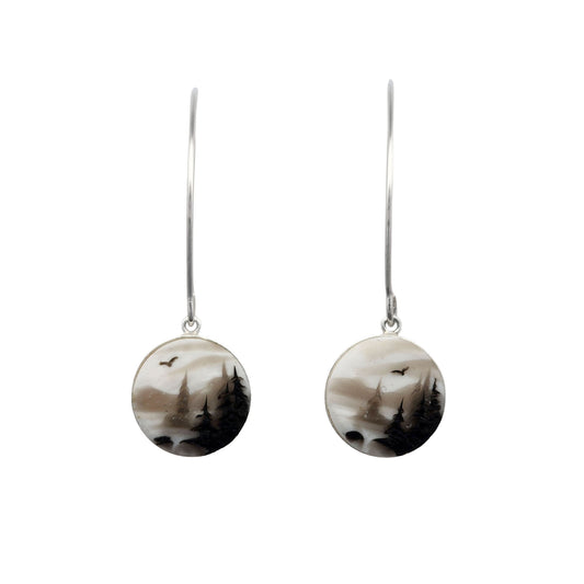 Handmade Polymer Tofino Hook Earrings